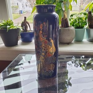 Blue Asian vase